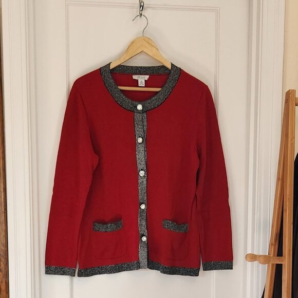 Tog Shop metallic trim cardigan - Picture 1 of 5